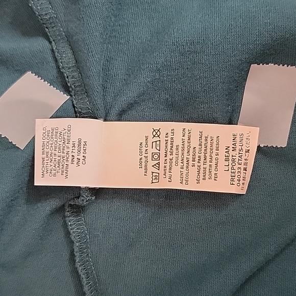 L.L. Bean Boys Green w/ Mountain Scene Long Sleeve T-Shirt,  M Reg - Picture 8 of 9